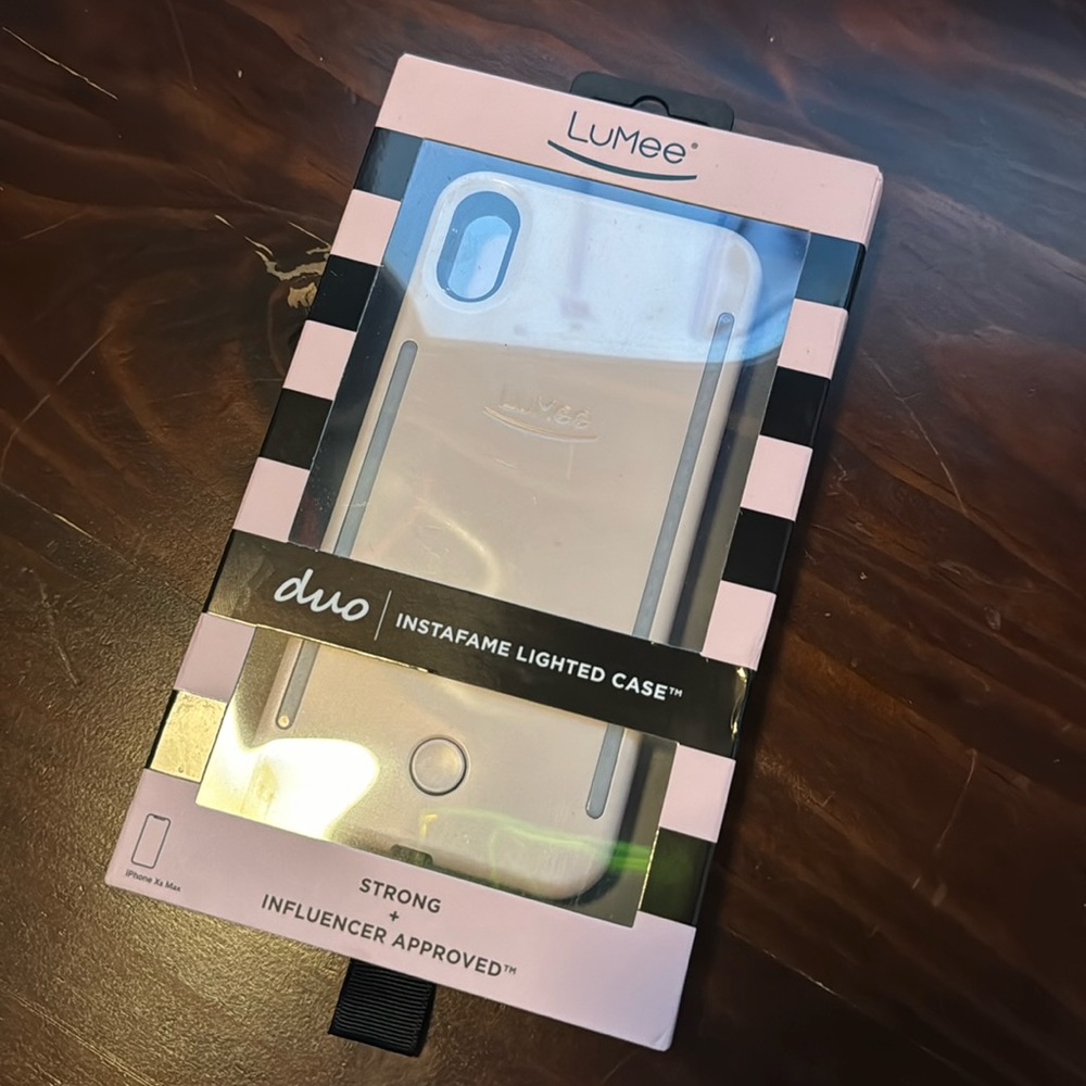 LuMee Duo iphone XS Max in Millennial Pink